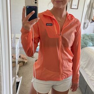 Orange Patagonia Rain Jacket